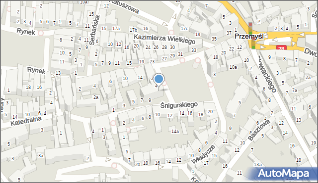 Przemyśl, Dąbrowskiego Jarosława, gen., 6, mapa Przemyśla