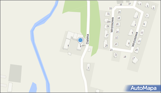 Pszenno, Daleka, 4, mapa Pszenno