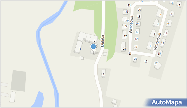 Pszenno, Daleka, 6, mapa Pszenno