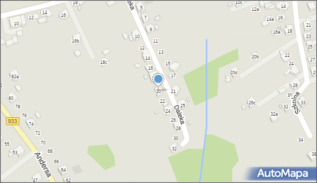 Pszów, Daleka, 20, mapa Pszów