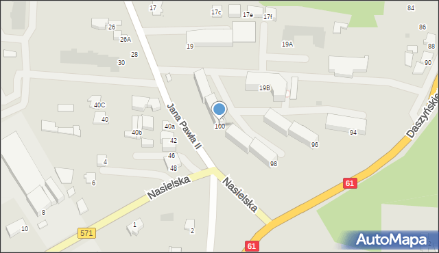 Pułtusk, Daszyńskiego Ignacego, 100, mapa Pułtusk