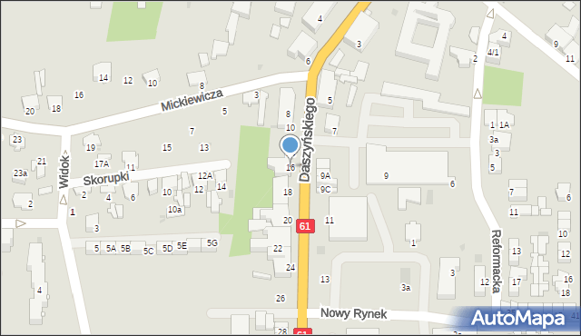 Pułtusk, Daszyńskiego Ignacego, 16, mapa Pułtusk