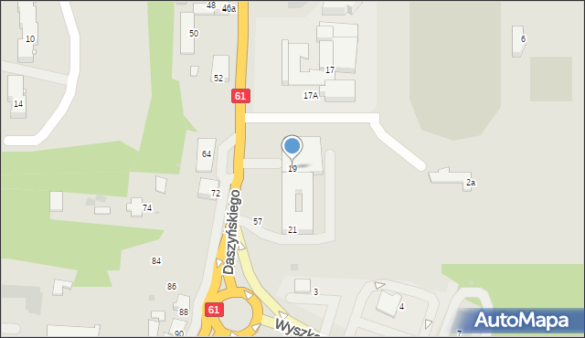 Pułtusk, Daszyńskiego Ignacego, 19, mapa Pułtusk