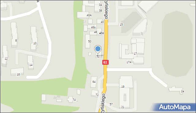 Pułtusk, Daszyńskiego Ignacego, 52, mapa Pułtusk