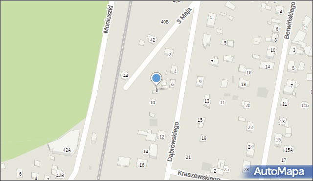 Puszczykowo, Dąbrowskiego Jana Henryka, gen., 8, mapa Puszczykowo