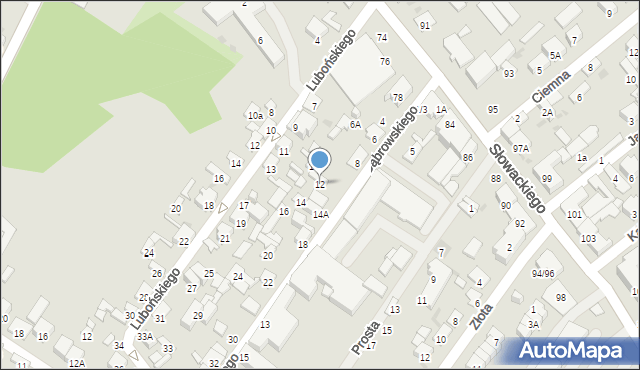 Radom, Dąbrowskiego Henryka, gen., 12, mapa Radomia