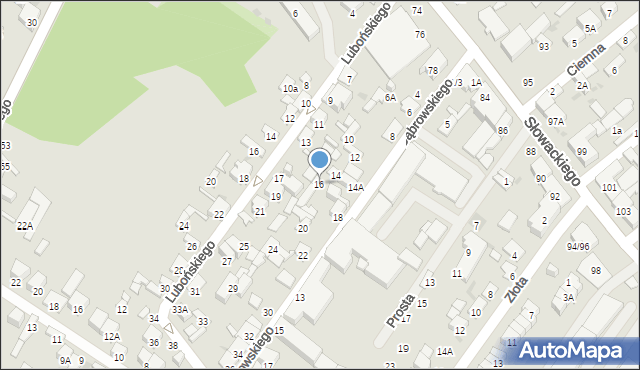 Radom, Dąbrowskiego Henryka, gen., 16, mapa Radomia