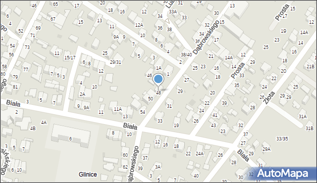 Radom, Dąbrowskiego Henryka, gen., 48, mapa Radomia
