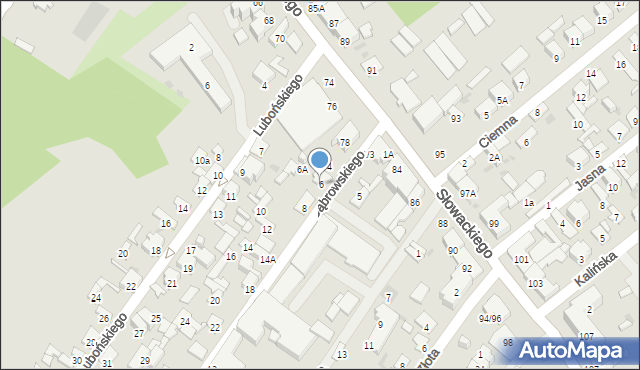 Radom, Dąbrowskiego Henryka, gen., 6, mapa Radomia