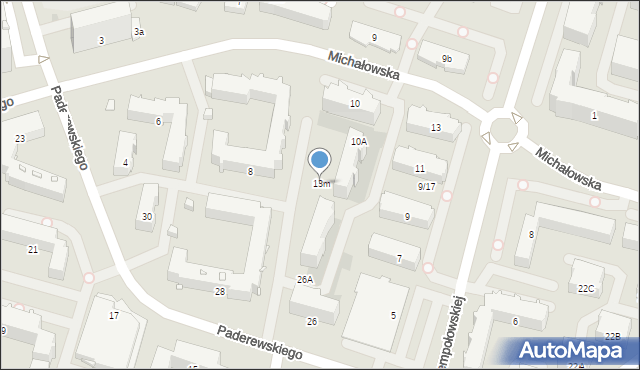 Radom, Daszyńskiego Ignacego, 13m, mapa Radomia