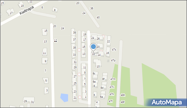 Radzymin, Dąbrowskiego Henryka, gen., 12, mapa Radzymin