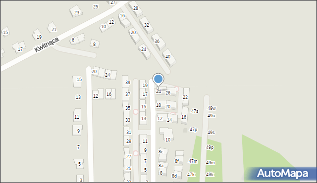 Radzymin, Dąbrowskiego Henryka, gen., 24, mapa Radzymin