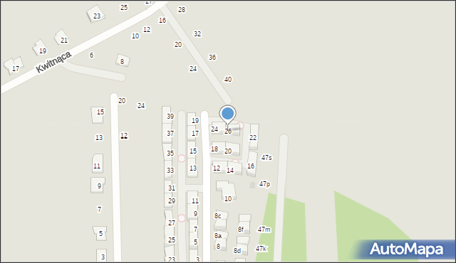 Radzymin, Dąbrowskiego Henryka, gen., 26, mapa Radzymin