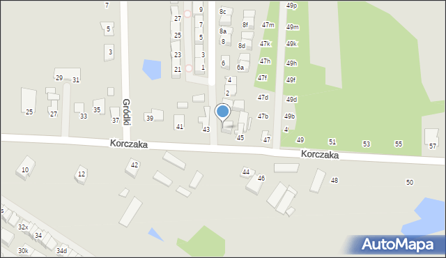 Radzymin, Dąbrowskiego Henryka, gen., 2a, mapa Radzymin