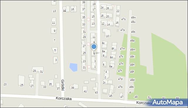 Radzymin, Dąbrowskiego Henryka, gen., 5, mapa Radzymin