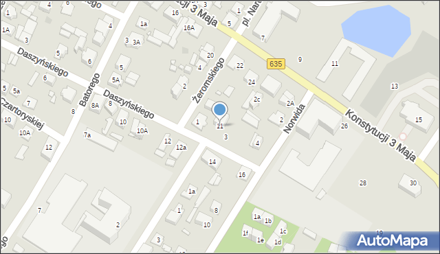 Radzymin, Daszyńskiego Ignacego, 11, mapa Radzymin