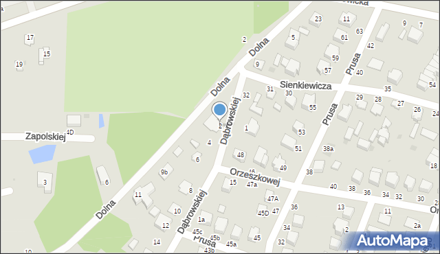 Rawa Mazowiecka, Dąbrowskiej Marii, 2, mapa Rawa Mazowiecka