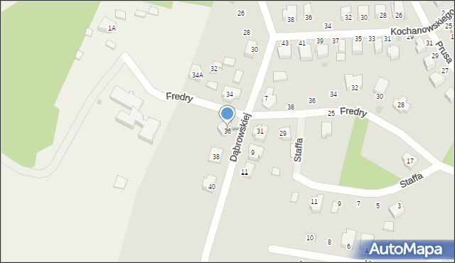 Rawa Mazowiecka, Dąbrowskiej Marii, 36, mapa Rawa Mazowiecka