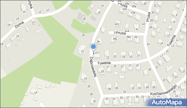Rawa Mazowiecka, Dąbrowskiej Marii, 5, mapa Rawa Mazowiecka