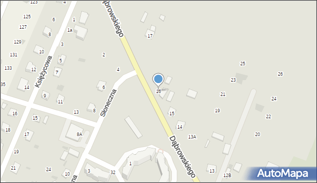 Rejowiec, Dąbrowskiego Henryka, gen., 16, mapa Rejowiec