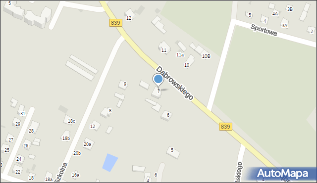 Rejowiec, Dąbrowskiego Henryka, gen., 7, mapa Rejowiec