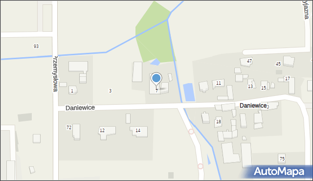 Rozalin, Daniewice, 7, mapa Rozalin