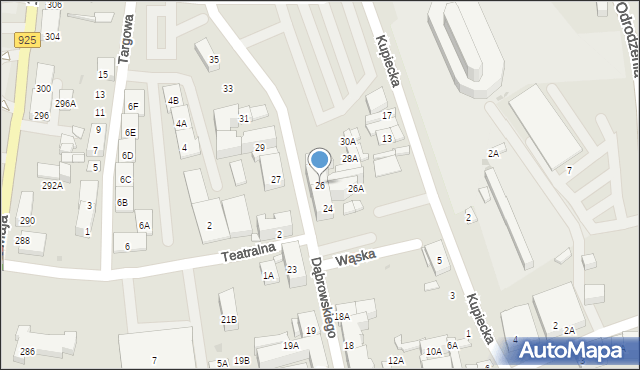 Ruda Śląska, Dąbrowskiego Jarosława, gen., 26, mapa Rudy Śląskiej