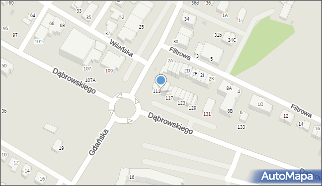 Rumia, Dąbrowskiego Henryka, gen., 113, mapa Rumia