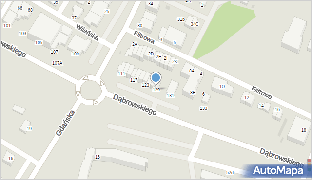 Rumia, Dąbrowskiego Henryka, gen., 129, mapa Rumia