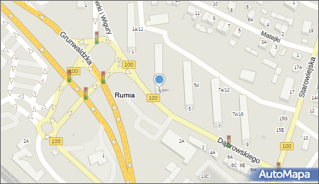 Rumia, Dąbrowskiego Henryka, gen., 3, mapa Rumia