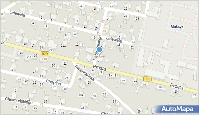 Rybnik, Dąbrowskiego Jarosława, gen., 4, mapa Rybnika