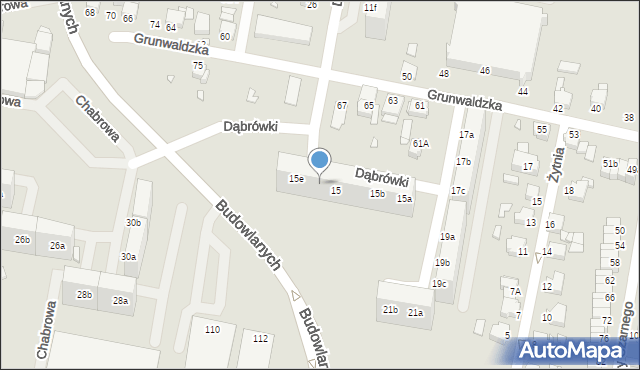 Rybnik, Dąbrówki, 15d, mapa Rybnika