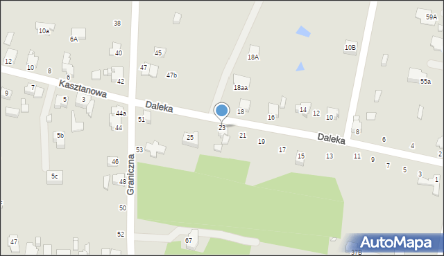 Rybnik, Daleka, 23, mapa Rybnika