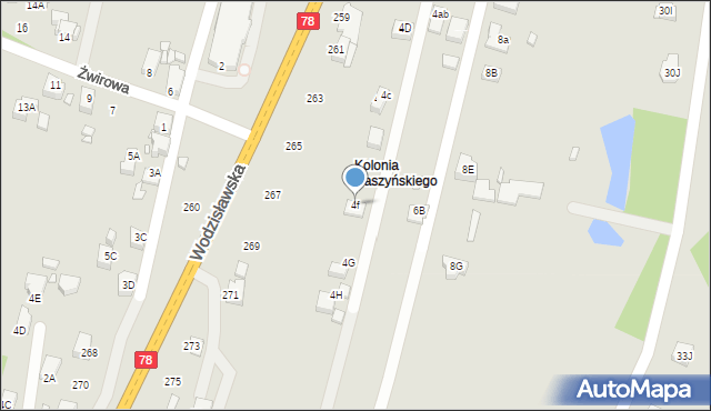 Rybnik, Daszyńskiego Ignacego, 4f, mapa Rybnika
