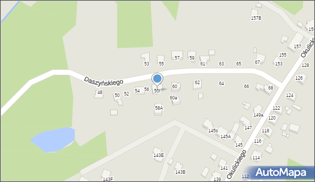 Rybnik, Daszyńskiego Ignacego, 50I, mapa Rybnika