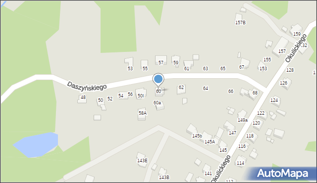 Rybnik, Daszyńskiego Ignacego, 60, mapa Rybnika