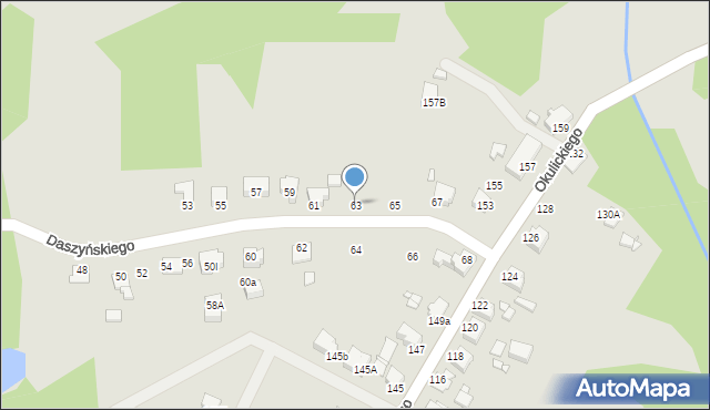 Rybnik, Daszyńskiego Ignacego, 63, mapa Rybnika