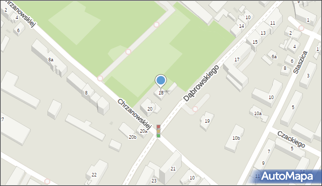 Rzeszów, Dąbrowskiego Jarosława, gen., 18, mapa Rzeszów