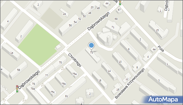 Rzeszów, Dąbrowskiego Jarosława, gen., 73, mapa Rzeszów
