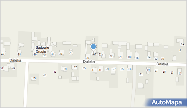Sadowie, Daleka, 24a, mapa Sadowie