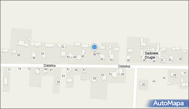 Sadowie, Daleka, 44, mapa Sadowie