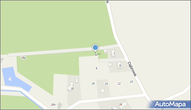 Sądrożyce, Dąbrowa, 4, mapa Sądrożyce