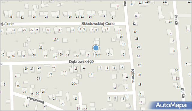 Sandomierz, Dąbrowskiego Jarosława, gen., 10, mapa Sandomierza