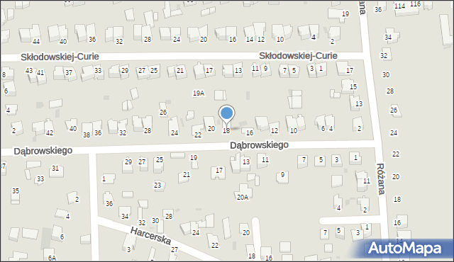 Sandomierz, Dąbrowskiego Jarosława, gen., 18, mapa Sandomierza