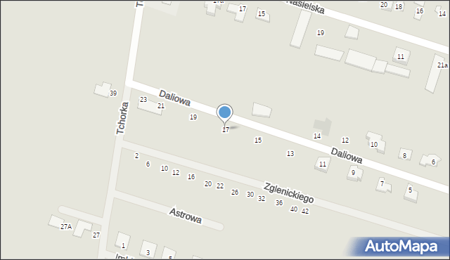 Serock, Daliowa, 17, mapa Serock