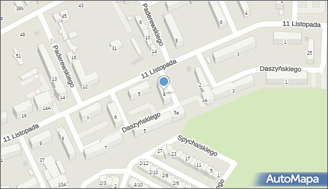 Sieradz, Daszyńskiego Ignacego, 4, mapa Sieradz