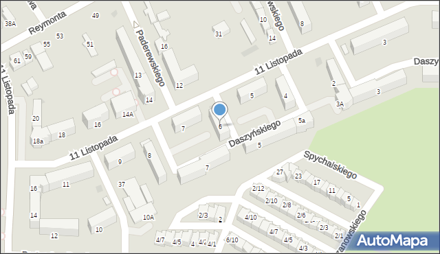 Sieradz, Daszyńskiego Ignacego, 6, mapa Sieradz