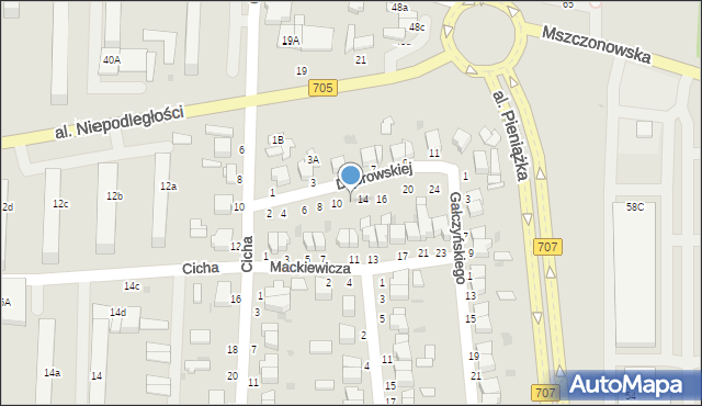 Skierniewice, Dąbrowskiej Marii, 12, mapa Skierniewic