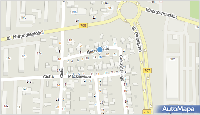 Skierniewice, Dąbrowskiej Marii, 16, mapa Skierniewic