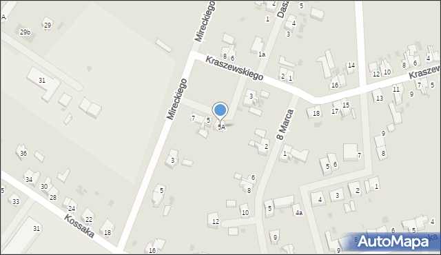 Sławno, Dąbrowskiego Henryka, gen., 5A, mapa Sławno